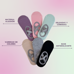 calcetas antideslizantes ballerina (x12 unidades)